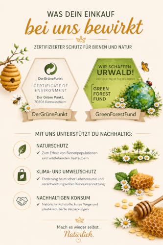 Woodflame Bienenwachs Pastillen, Deutsche Qualität, 100% natürliches Bienenwachs, Perfekt geeignet für Kosmetikprodukte, Bienenwachstücher, Seife, Holzpolitur und Kerzenherstellung