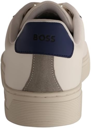 BOSS Men's Rhys Cupsole Fashion Sneaker, Blank White/True Blue/Gable Green, 11 | Image 2
