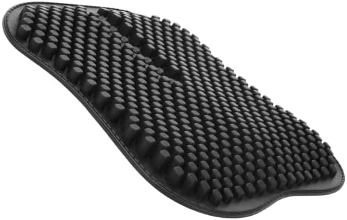 Seat Cushion Silicone for Car Seat Driver Cooling Comfort, Breathable Chair Cushions Non Slip for Sciatica Pain Relief, Soft Office Chair Cushion for Long Sitting and Tailbone Support (Black)