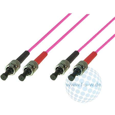 Lwl Patchkabel, 50/125Μm, Om4-Faser, 2X St Stecker/2X St Stecker, Erikaviolett, 7,5 M