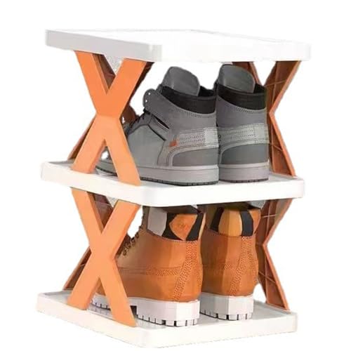Haofy Foldable Shoe Rack Plastic Multi Layer Stylish Simple Easy to Install Shoe Shelf, Multifunctional