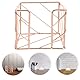 Operitacx für Haftnotizen buro zubehör Memo-Organizer Stilvoller Notizhalter Memo-Notizbox Notizen Aufbewahrung Desktop-Notizhalter Notizzettelhalter Eisen Rose Gold