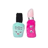 Fringe Studio Plush Dog Toy Set with Treat Pockets for Interactive Play, Wake Up and Make Up, 2 Piece Set, Pet Shop Collection (124010)