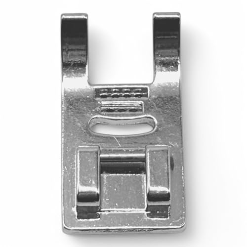 Image of ZENITH 7 Hole Cording Pressure Foot Snap on Type for Automatic Electric Low Shank Sewing Machines Suitable for Usha Janome Brother Singer etc Steel Finish (7 Hole Cording)