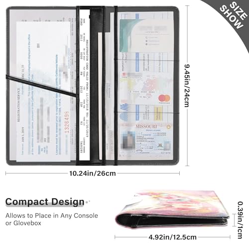 Organizador de guanteras PU cuero miniatura 2