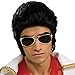 GOODS+GADGETS Grease & Elvis Perücke Party Kultperücke im Elvis- oder Grease Look für Kostüm-Partys und Motto Abende Männer und Frauen Kostüm