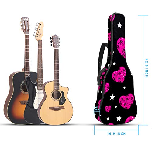 Housse pour Guitare Acoustique Étoiles amour rose Sac pour guitare électrique 10mm rembourré Housse pour Guitare… - Les Beatles, Paul McCartney, John Lennon, RIngo Starr, George Harrison Housse pour Guitare Acoustique Étoiles amour rose Sac pour guitare électrique 10mm rembourré Housse pour Guitare… – Image 6