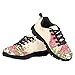 Pinupub Rabbit Mushroom Print Beige Sports Shoes for Boys Girls Cute Fashion Tie Lace Running Walking Sneakers