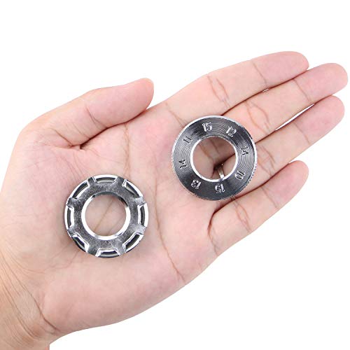 Kbrotech Bicycle Spoke Wrench，Bike Wheel Spoke Wrench Tool 8 Sizes in One Bike Rim Truing Tool for Truing and Repairing Cycling Wheels (Silver) - Thumbnail 5