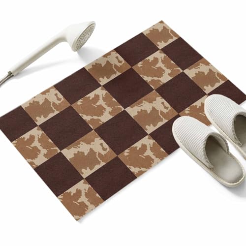 LEO BON ���փ}�b�g �h�A�}�b�g �J�[�y�b�g �g�C�� ���� ���ӂ� �����` ���� �z�� �􂦂� �L�b�`�� �k���� ������� �K�i ����~�ߕt �R�� �h�L �h�� �`�F�b�N�� �|�p ���g�� �u���E�� 40×60cm