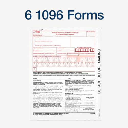Formularios tributarios 1099-MISC impresos de cinco partes autocopiativas 3