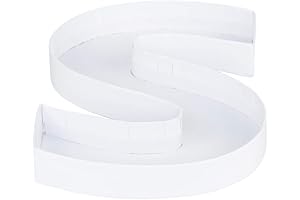 8" Fillable Lightweight and Durable Cardboard Letter S for Kid's Arts and Crafts