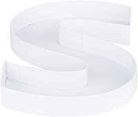 Vista 1 de WENPACK 8" Pequeñas Bandejas de Cartón Rellenables en Forma de Letra de Papel Maché Figuras Recortadas Contenedor de Comida para Dulces (S)