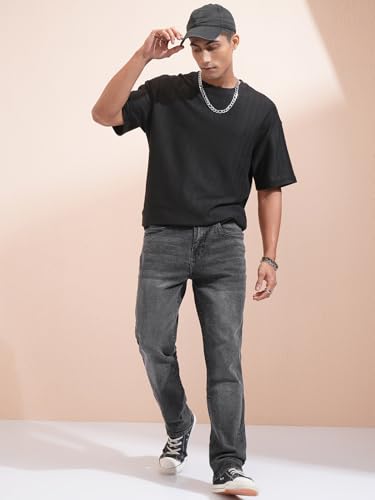 Image of Highlander Men's Straight Fit Jeans | Stretchable | Everyday Comfort & Style| Jeans for Man