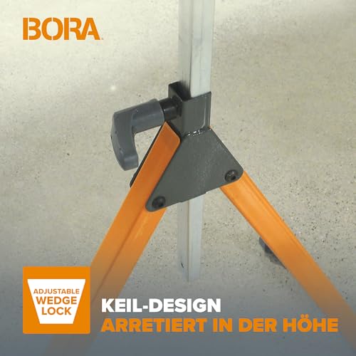 BORA Portamate PM-5090 Rollenstütze mit 29,8 cm Kugellager, verstellbar, Stahlrolle