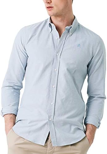 Scalpers New Oxford BD - Camisa para Hombre, Talla 38, Color Azul Oscuro:  Amazon.es: Ropa