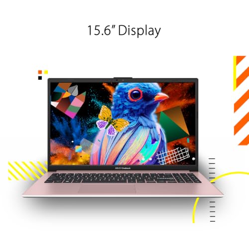 Image of ASUS Vivobook Go 15 Laptop, 15.6 inch FHD 16:9 Display, AMD Athlon Silver 10 Processor, AMD Radeon Graphics, 4GB RAM, 128GB SSD, Windows 11 Home, Rose Pink, E1504FA-PS04-P