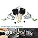 Lock Cylinder w/2 Keys Left & Right Compatible with Honda 1998-2002 Accord, 2001-2005 Civic, 1999-2004 Odyssey, 2000-2009 S2000, 72185-S9A-013