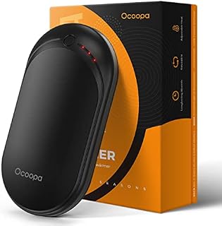 OCOOPA Hand Warmers Rechargeable, Single/Double side Heating, 1 Pack 5200mAh Electric Portable Pocket Heater, Heat Therapy Great for Outdoors, Hunting, Golf, Camping, Warm Gifts, 118D
