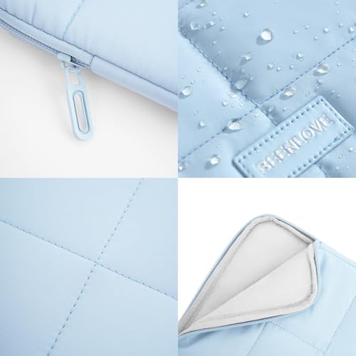 Image of Puffy Laptop Sleeve 15-16 Inch, Laptop Carrying Case, Matte Blue