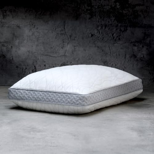 LUXOME - Dual Chamber Pillow - Two Distinctive Fills - Ideal Comfort & Suppport - Cooling Cover - King