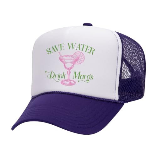 Image of TeesAndTankYou Save Water Drink Margs Foam Trucker Cap Adjustable Mesh Back Hat