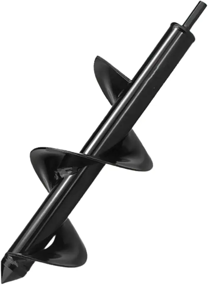 Super Broca Perfurador De Solo Terra Jardim Horta Mudas Espiral De Metal Para Furadeira E Parafusadeira 8X25cm