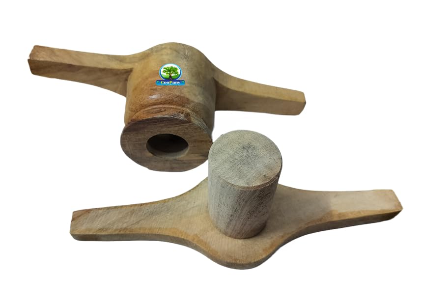 Image of Wooden Muruku Maker /Namkeen Maker /Chakli Murukku Maker Multi Use Kitchen Tools with 5 Jali