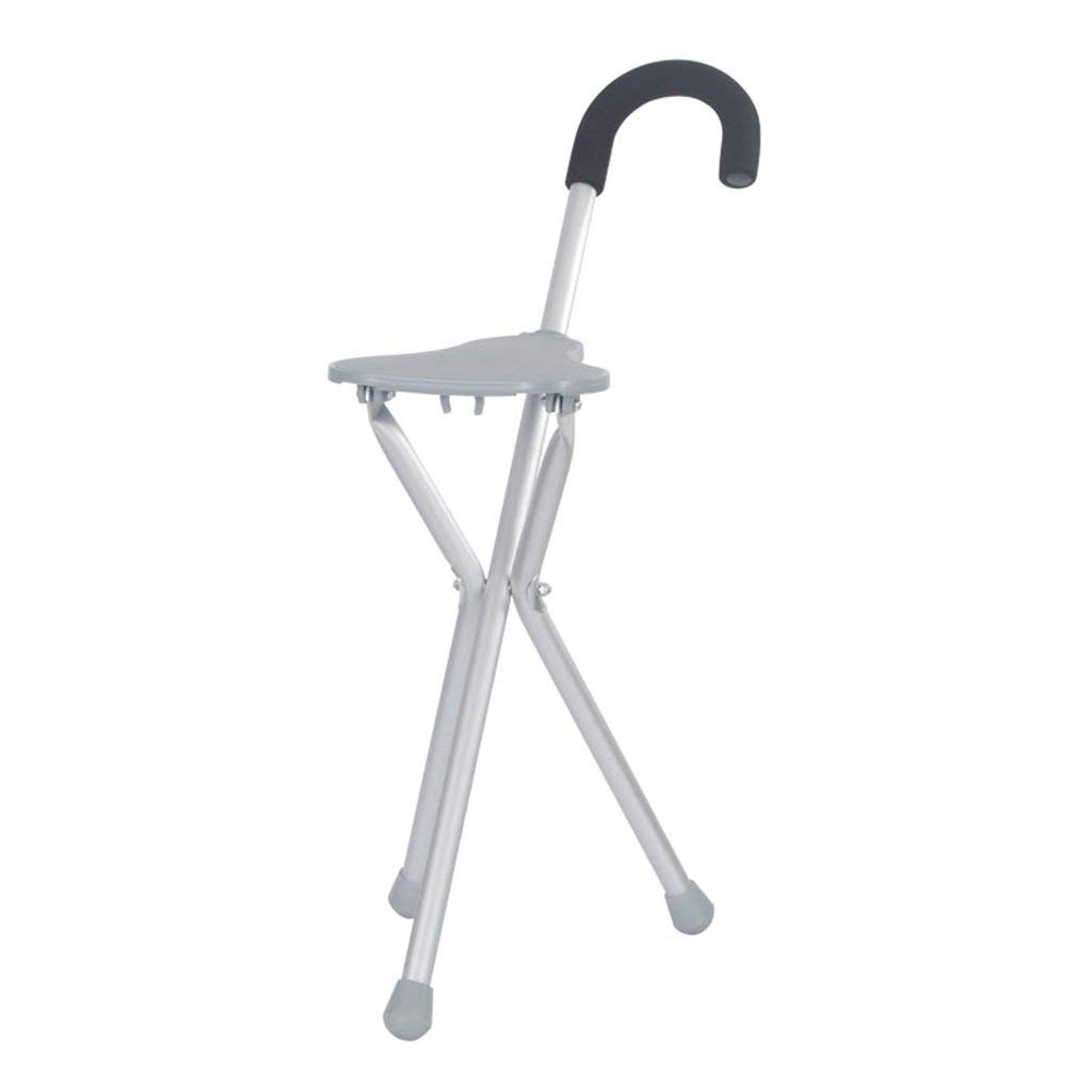 Tabouret en canne trois bâtons en aluminium pour soulager la marche difficile