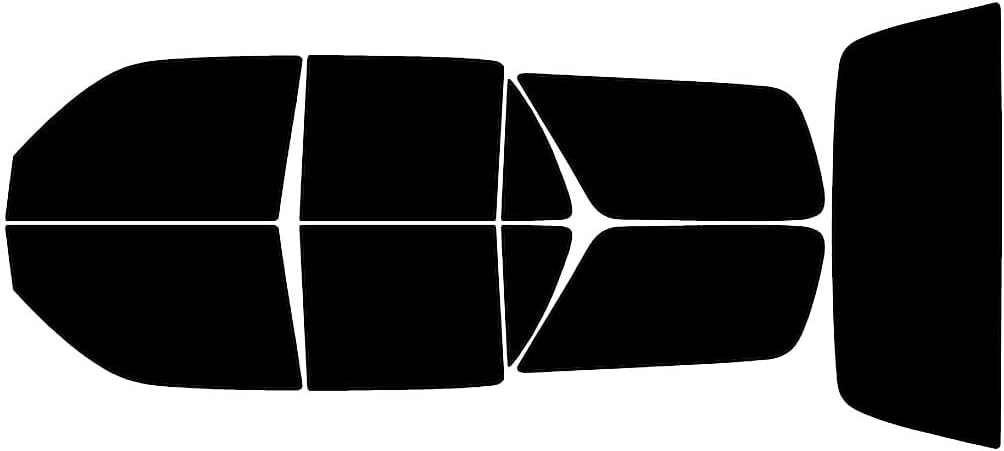 Rvinyl Window Tint Kit Compatible with Toyota 4Runner 1996-2002 - Black 5% - Single Ply No Bubble Film - Do it Yourself Vehicle Complete Precut Kit