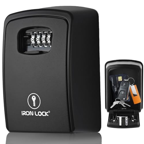 Iron Lock® XXL Wall Mount Key Lock Box for Keys