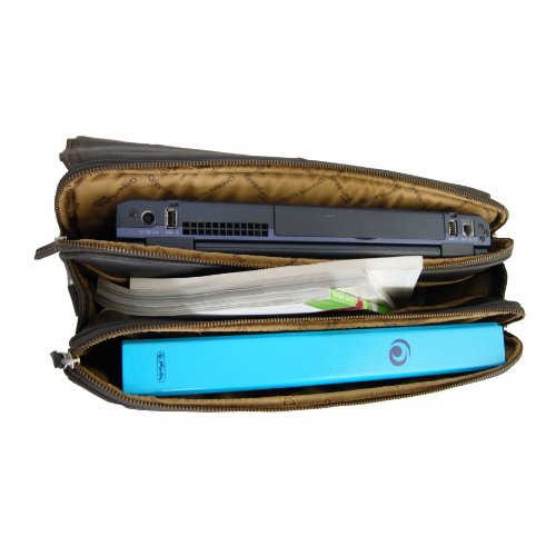 Greenland Nature Westcoast Aktentasche Laptopfach Leder 41 cm