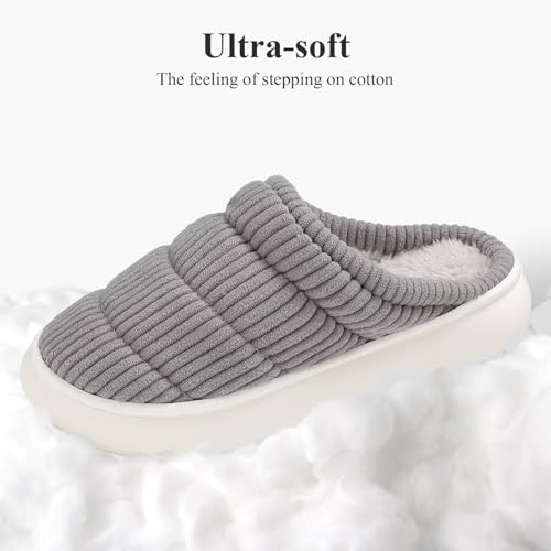 NineCiFun Womens House Shoes Warm Memory Foam Slippers for Women Indoor Soft Fleece Lined Womens Slippers4