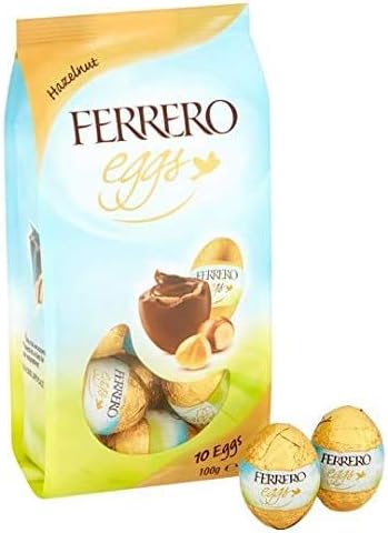 Ferrero Hazelnut Easter Mini Eggs Bag 100g - Perfect For Easter Egg Hunts