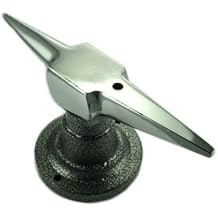 Mazbot Double Horn Anvil with Round Base - Perfect Jewelers Tool for Forming and Shaping