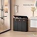 Vexalora 185L Laundry Hamper 3 Section, Laundry Hamper with Lid, Dirty Clothes Hamper with 3 Removable Washing Bags, Extra Large Laundry Basket Organizer for Bedroom, Laundry Room, Dorm - Black