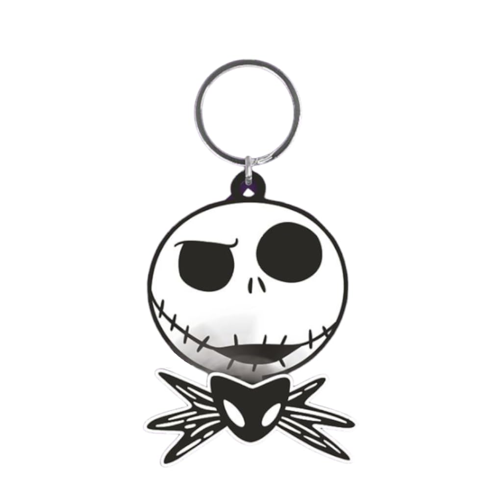 Pyramid International Nightmare Before Christmas Jack Spinner Keyring Rubber Keychain Fob Fidget
