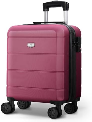 LUGG 15 Inch Jetset Lightweight Travel Cabin Bag Carry On Approved Suitcase ABS Shell Protection Water Resistant & Safe Locking System Easyjet Free Under seat Luggage (45x36x20cm)