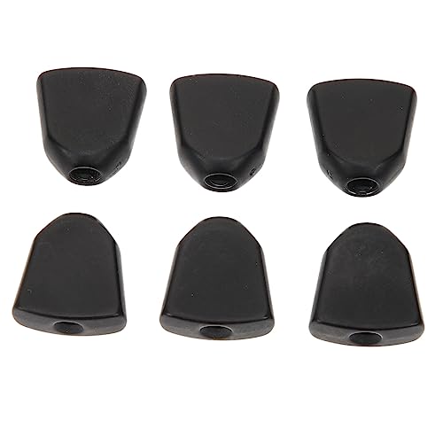 Toyvian 1 Set Guitar Accessories Electric Guitar Tuner Instrument Tuner Knobs Guitar Tuners Tuning File Control Head Tuner Guitar Cap Handle Locking Tuners 3x3 Acrylic Black