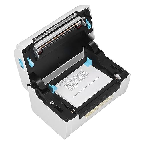 Image of Thermal Printer - USB Bluetooth - 203dpi Resolution - 100mm Print Width - for 1D 2D Barcodes and Labels - 160mm per Second Printing Speed - Supports Thermal Adhesive and Folding