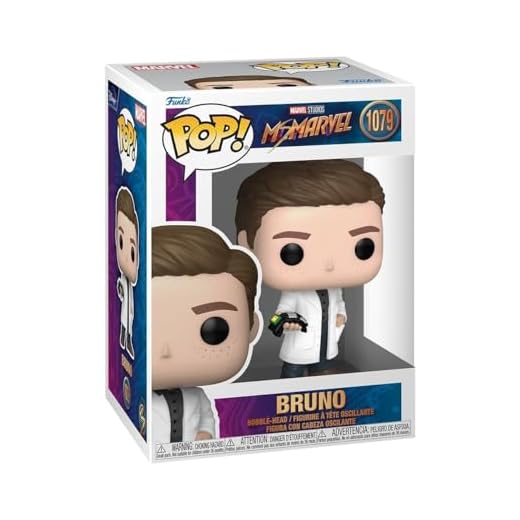 Funko Pop! Marvel: Ms. Marvel - Bruno - Figura de Vinilo Coleccionable - Idea de Regalo- Mercancia Oficial - Juguetes para Niños y Adultos - TV Fans - Muñeco para Coleccionistas y Exposición