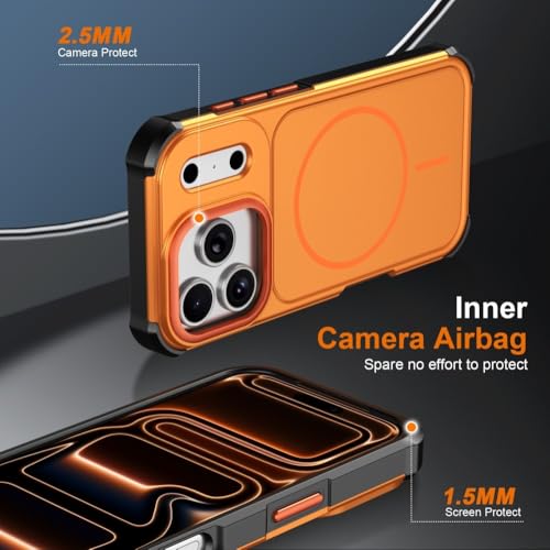 Coque iPhone 15 Pro Max silicone noir magnétique antichoc - 2
