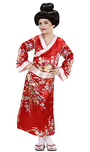 W WIDMANN- Costume de Geisha pour Enfant, 11002682, Multicolore, 158 cm