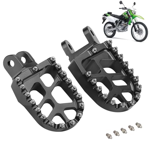 Repose-pieds KLX250R noir accessoire de remplacement pour moto tout-terrain