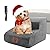 ZNM Dog Stairs for Bed and Sofa, Portable Foam Dog Steps with Washable Cover, 2-Steps Non-Slip Pet Ladder for Small Dogs and Cats, Send Lint Roller