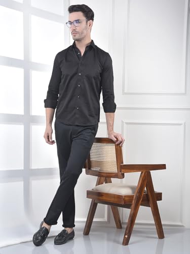 Image of Crimsoune Club Men's Sleek Style Black Shirt