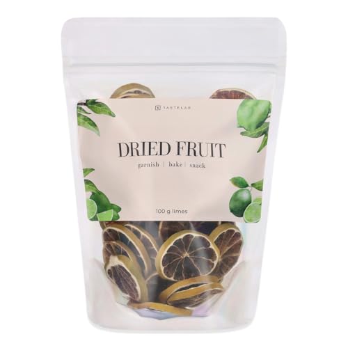 Secco Dried Lime – 3.5oz All Natural dried fruit for Baking, Cooking, Garnish for Gin & Tonics, Cocktails, Mocktails, Sodas, and Sparkling Water