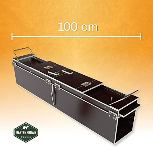 Marderfalle Martenbrown Groß 100 cm – Lebendfalle für Waschbären und Katzen