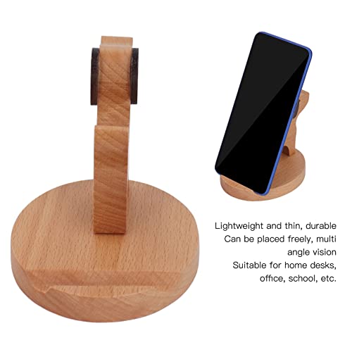Soporte de madera para móvil Qudinip de perro para evitar caídas de teléfonos en el escritorio 4