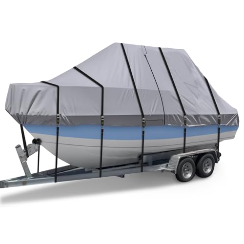 900D T Top Boat Cover, Waterproof, Fits up to 116